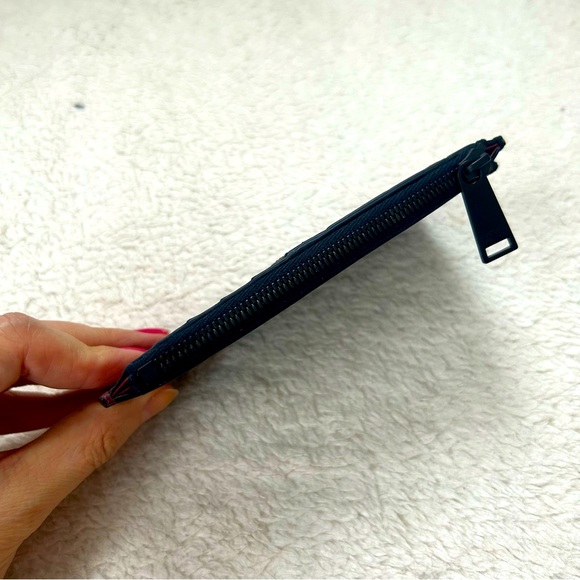 NWT Authentic Bottega Veneta Intriciato Leather Bicolor Zipped Card Case - Picture 3 of 7